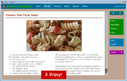 Step 3: Enjoy your new recipe