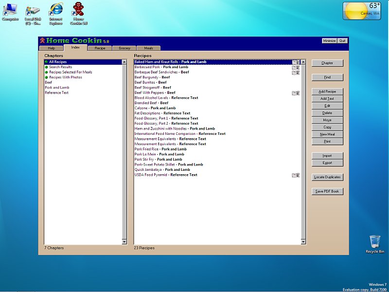 Windows 7 Screenshot 1