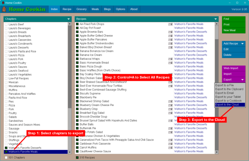 Cloud Export